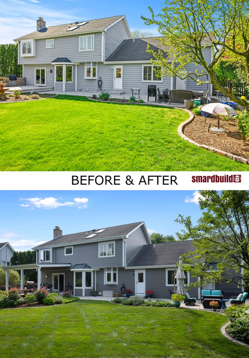 Before and After Exterior Remodel
