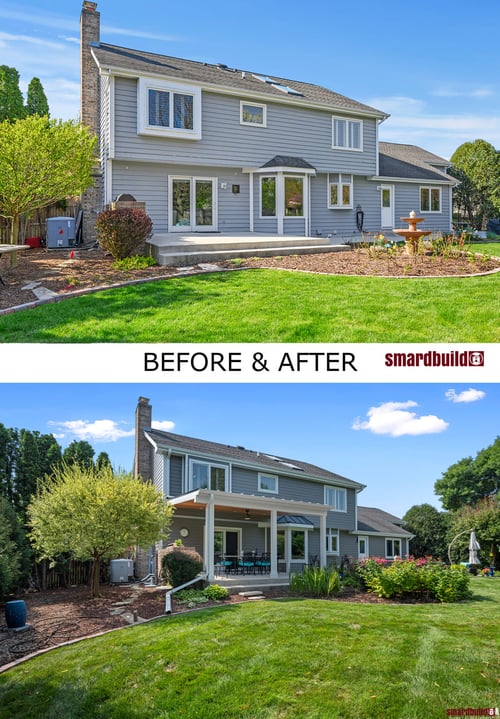 Before and After Naperville Home Exterior