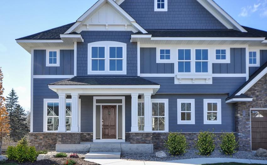 Top 10 James Hardie Siding Colors For Homes in Chicago - Blue Siding